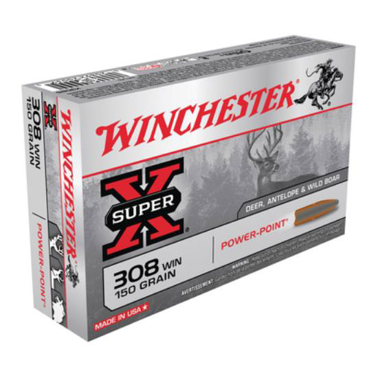 WIN SUPER-X 308WIN 150GR POWER POINT 20/10 - Ammunition